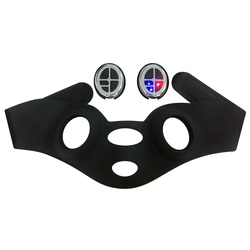 Máscara Ems Para Lifting Da Linha V, Terapia Com Luz Vermelha E Azul, Antienvelhecimento E Firmeza Da Pele.