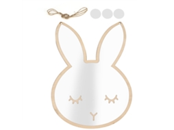 Adesivo de Espelho Decorativo Acrílico Coelho para Quarto Infantil