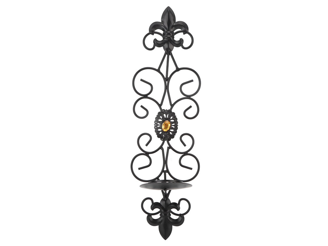 Porta Velas de Pared Retro Con Diamantes para Decoración de Sala Y Dormitorio
