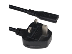 Cabo Alimentação C/ Plug Inglês / Tipo 8 Iec C7 1.5m DIV