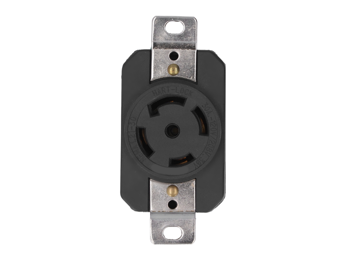 Laxiscreed Tomada Industrial 5p Com Contacto De Latão E Sistema De Segurança