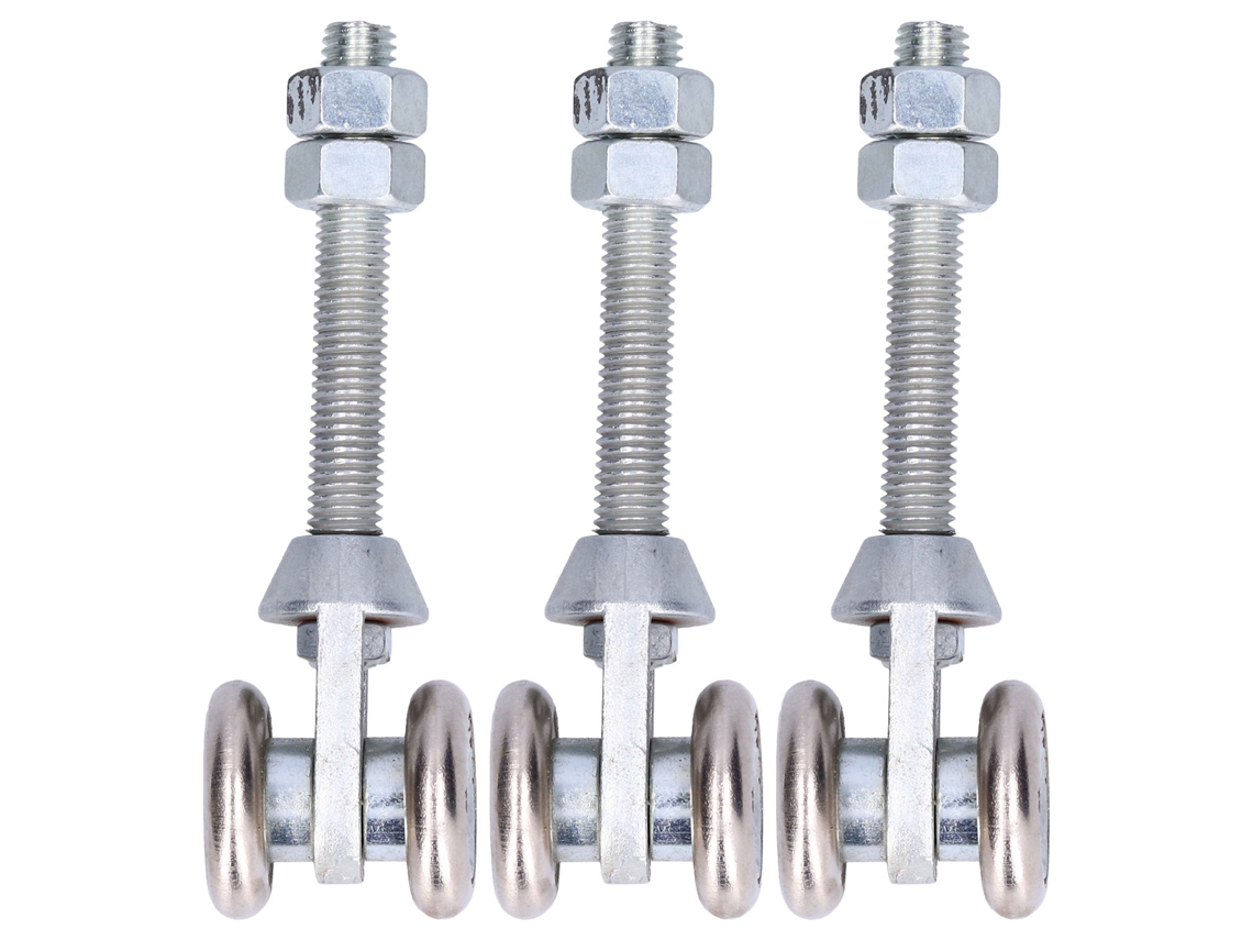 3 Peças Roda Suspensão Porta Deslizante Vidro 35mm