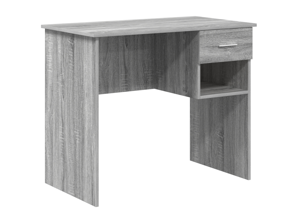 Conjunto 1 Mesa Moderna Vidaxl Cinzento Derivados De Madeira (90 X 49 X 75 Cm)