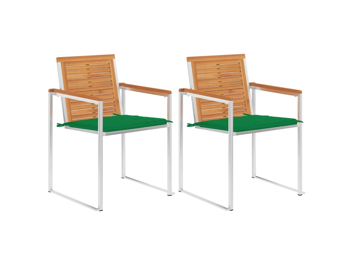 Garden Chair, Garden Chairs Vidaxl Verde Madeira De Acácia (n/a)