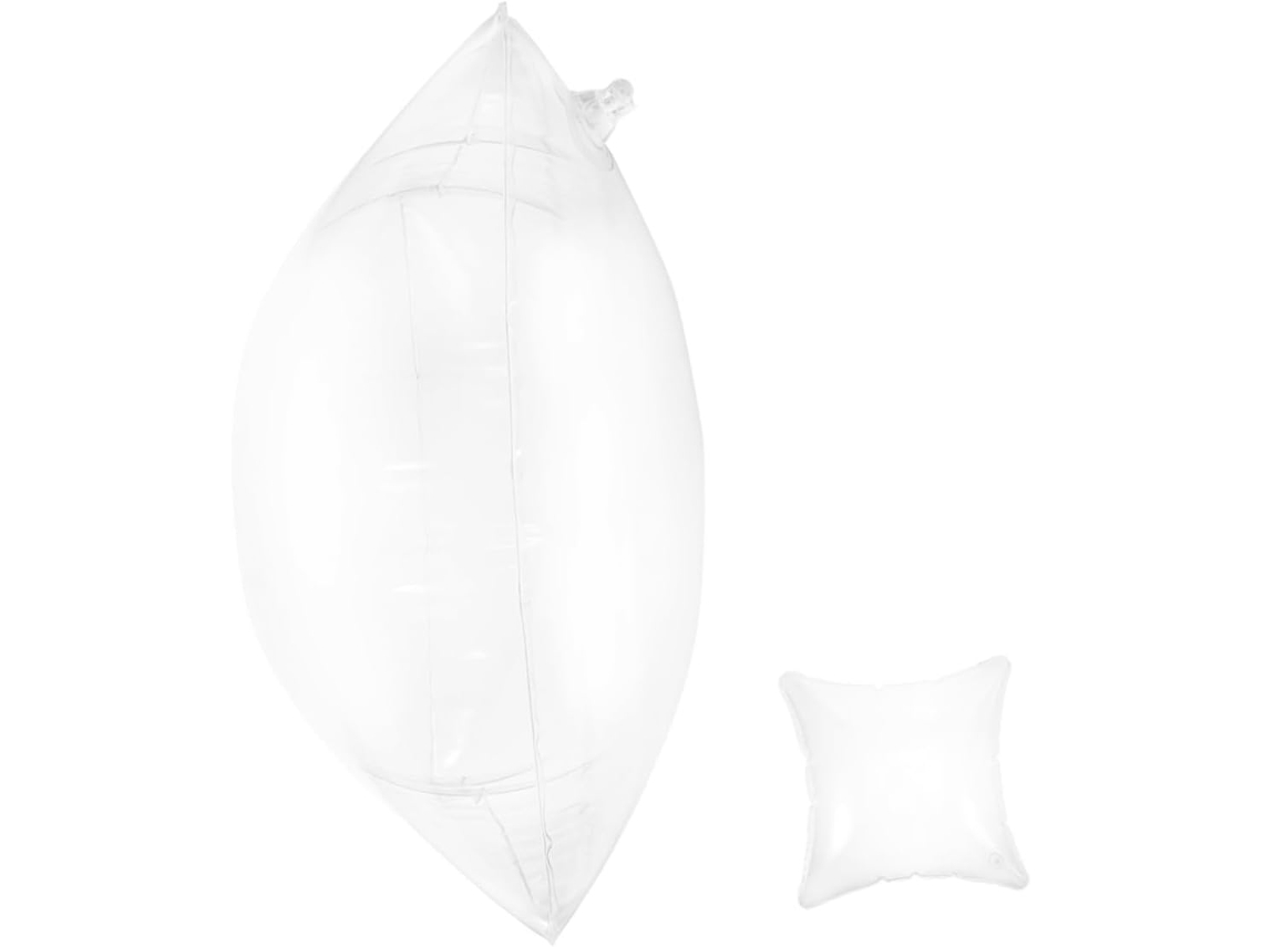 Travesseiro Inflável de Viagem, Transparente e Leve, Ideal para Camping, Carro Avião. Oferece CHABERLU