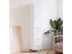 Armario alto 34,5x34x180 cm Madera procesada Blanco