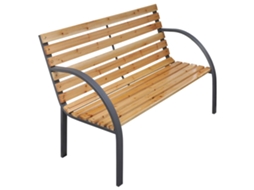 Vidaxl Banco De Jardim 112 Cm Madeira De Abeto Maciça