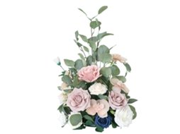 Laxiscreed Decoração De Casamento Rosa Com Flores Artificiais Para Estrada Ou Guia
