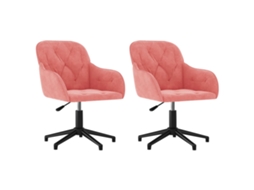 Dining Chair, Dining Chairs Vidaxl Cor-de-rosa Veludo (n/a)