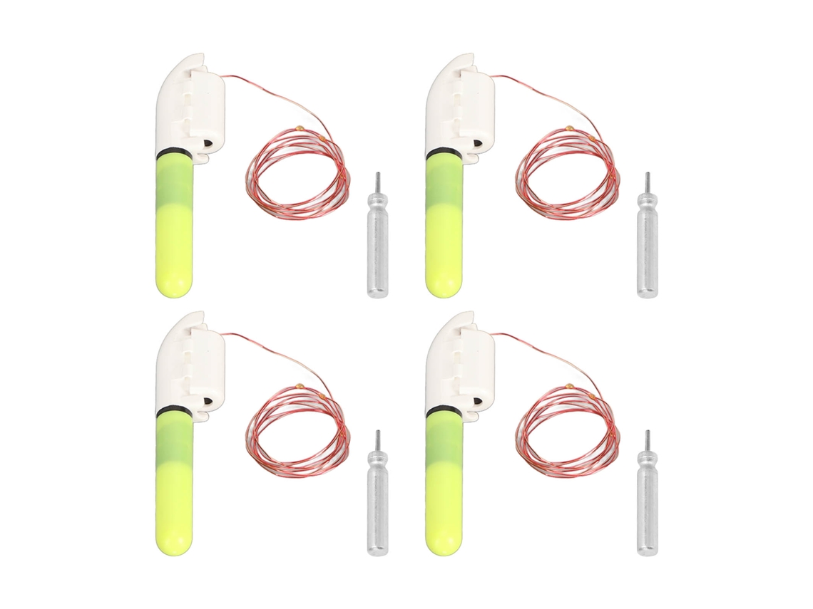 4 pcs de bastões luminosos LED para vara de pesca com alarmes de mordida S/MARCA