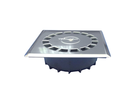 Dreno Tecnoagua T 88 I Pvc Aço Inoxidável 16,5 X 16,5 X 5 Cm 5 Cm Vertical