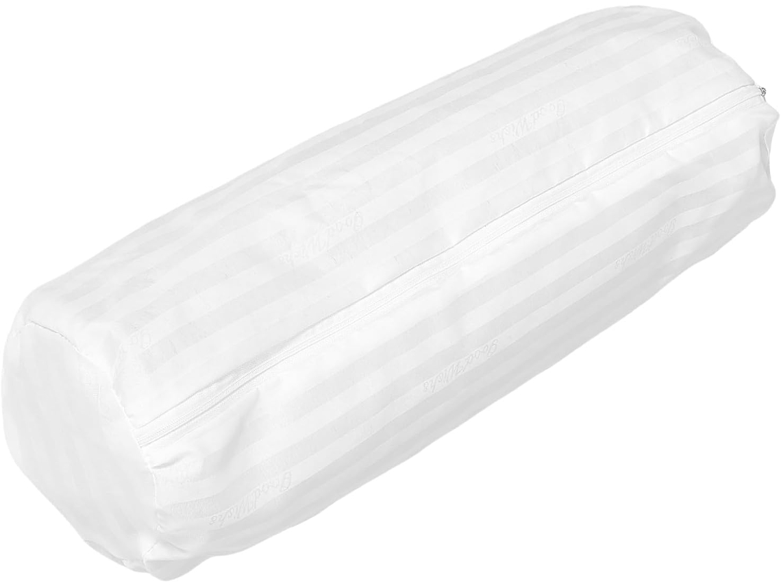 Fronha Branca para Almofada de Pescoço 15 X 50 Cm. Capa Redonda em Tecido Macio. CHABERLU