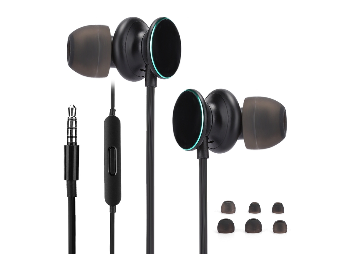 Fones de ouvido com fio Oppo HiFi com controle na linha e conector 3.5mm