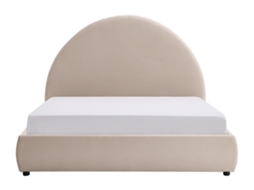 Cama Com Cofre Lirimo Vente-unique Bege 160 X 200 Cm - Sem Colchão - Com Estrado