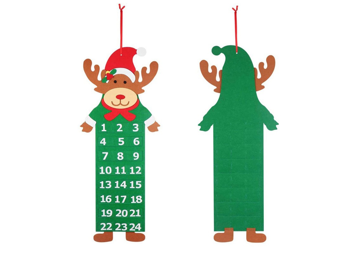 Calendário de Natal de Feltro com Pai Natal LAXISCREED