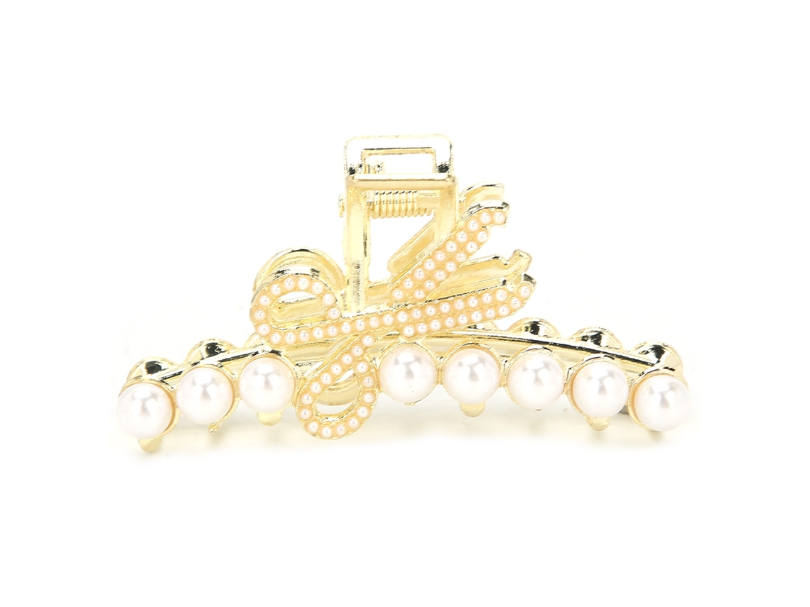 Presilhas de cabelo 2026 com strass e pérolas falsas requintadas para mulheres e meninas, modelo Tesoura 5.