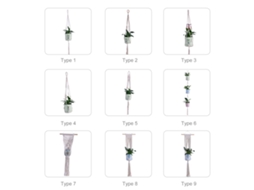 Suporte De Macramê Para Vasos De Plantas Penduráveis Decorativos