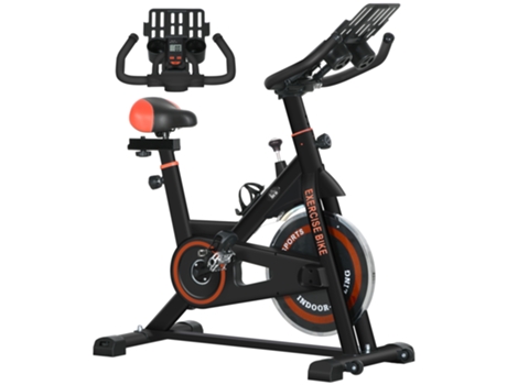 Bicicleta Estática Aço E Abs Cor Rojo 103x53x100 114 Cm Homcom