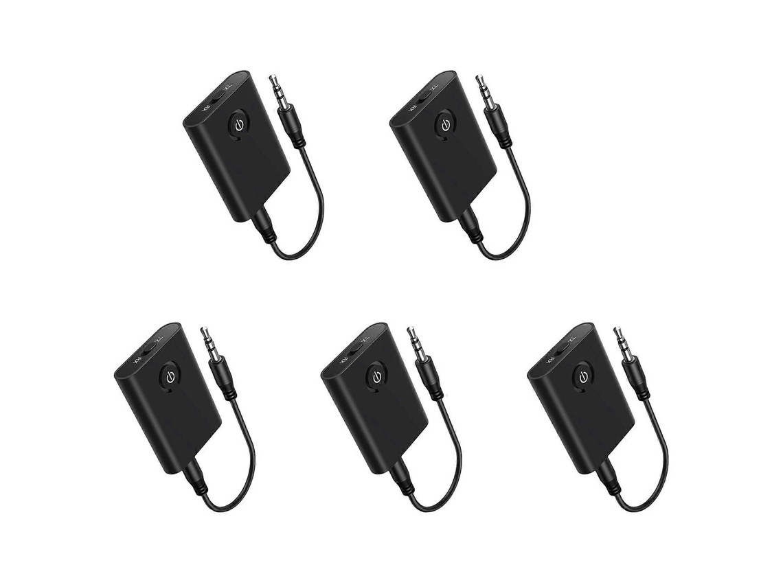 Adaptador Bluetooth 5.3 Para Avião Com 5 Unidades, Para Conectar 2 Fones De Ouvido Sem Fio, Transmissor E Receptor Bluetooth Para Uso Em Voo Com