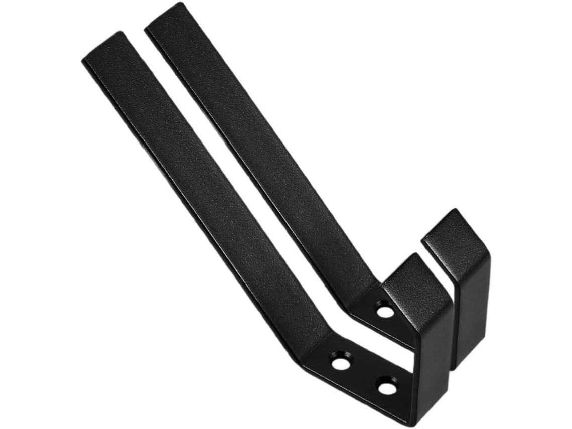 Suporte Parede 2 Peças Capacetes Bonés Motociclista Inoxidável Preto Compacto Seguro Acessórios Motocicleta GOKOCO