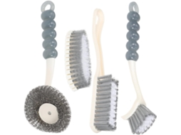 Conjunto De 4 Peças De Utensílios De Limpeza Para Banheiro E Cozinha Com Design Ergonômico.