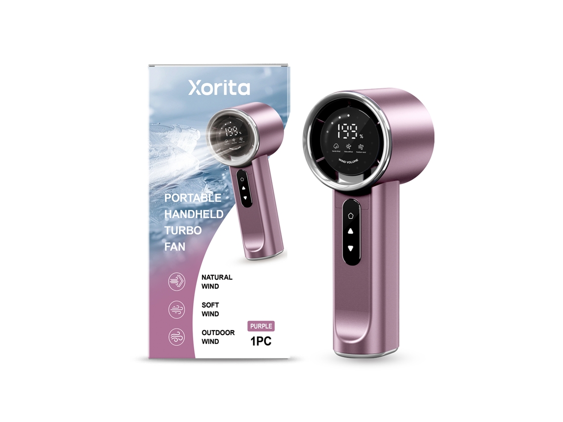 Ventilador portátil com 3 velocidades ajustáveis, carregamento rápido, longa autonomia e operação silenciosa LAXISCREED