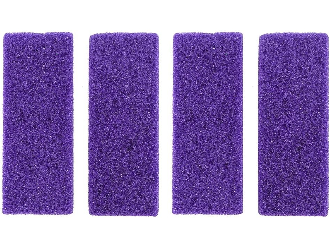 Pedras-pomes De Pu Roxas Para Pedicure Profissional, Conjunto De 4 Acessórios