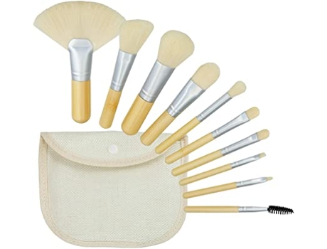 Conjunto de pincéis de maquiagem de bambu branco com 10 peças TOOLS FOR BEAUTY