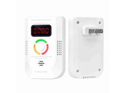 Yuru detector de Monóxido de Carbono com Sensor Eletroquímico, Display Digital e Alarme Sonoro e Visual