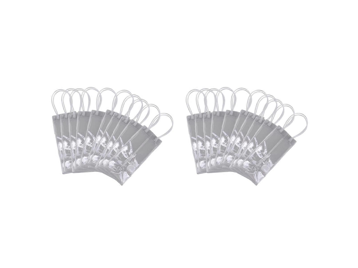 Pacote com 10 bolsas para resfriamento de vinho Slowmoose, bolsa de gelo em PVC transparente com alça