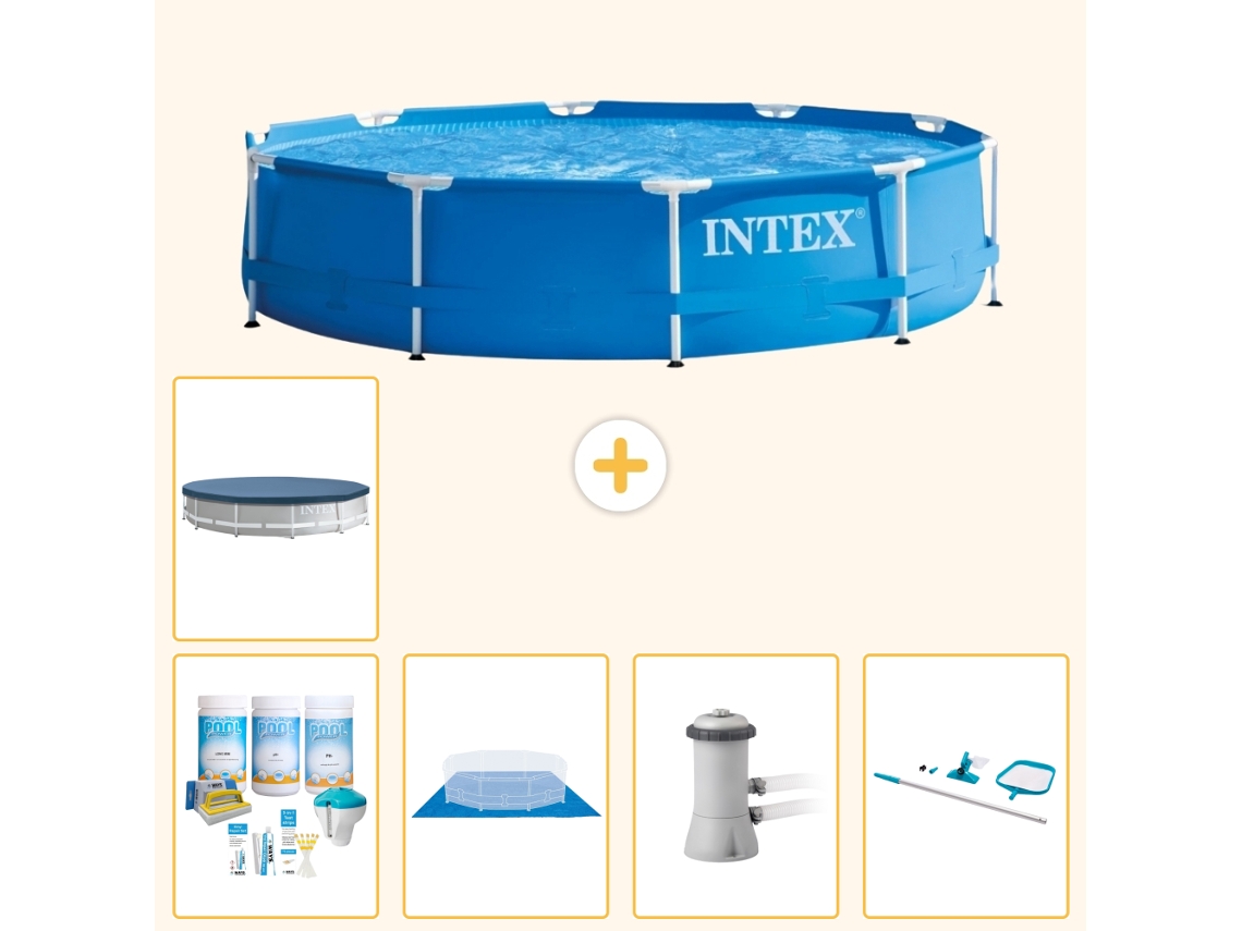 Intex Piscina Com Estrutura Redonda - 366x76 Cm - 6-peças S20431