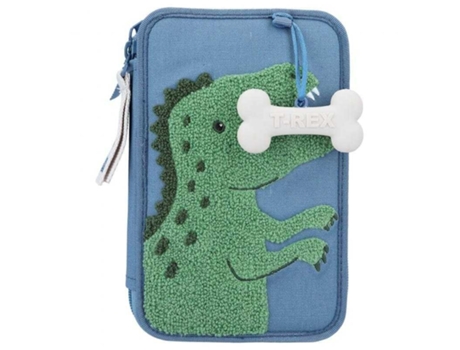 Dino World Estojo Duplo Azul Dino Mini DEPESCHE