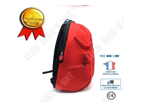 Mochila - Wei Nihao - Homem-Aranha 3D - Criativa - Vermelha - Sintética WEI NIHAO