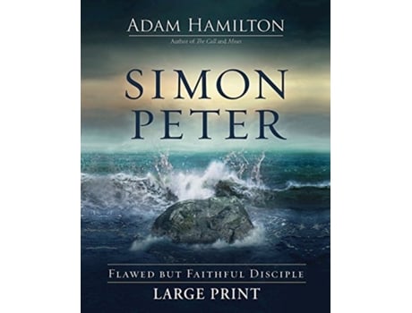 Livro simon peter large print de adam hamilton (inglês)