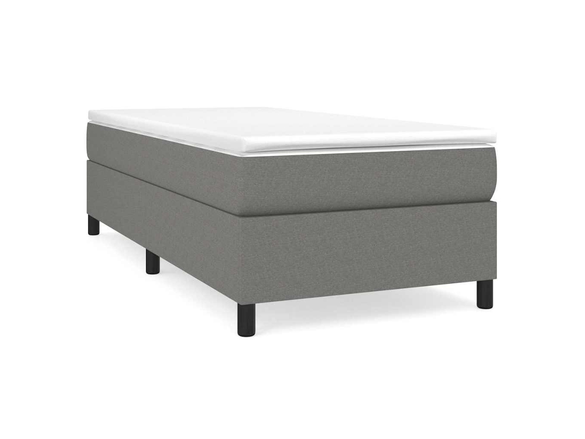 Box Spring Bed, Box Spring Beds Vidaxl Cinzeto Tecido (100 X 200 Cm)