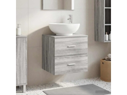 Vidaxl Vaidade Com Pia Suspensa Sonoma Cinzento 49,5 X 44,5 X 66,5 Cm