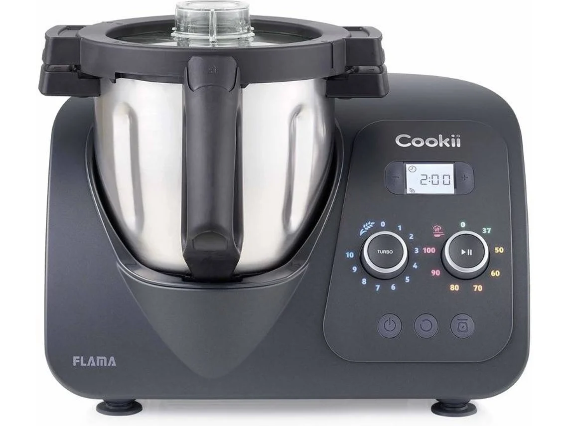 Robô de Cozinha FLAMA MX 2186FL Cookii Preto (Outlet Grade A - 2.5 L - 1500 W - 4 acessório)
