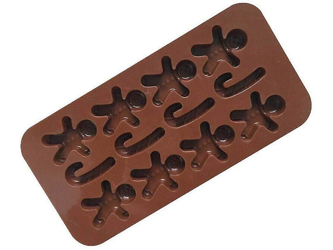 Molde de Silicona para Chocolate Figura Hombre de Jengibre Decoración de Cupcakes Pasteles Galletas Dulces Postres