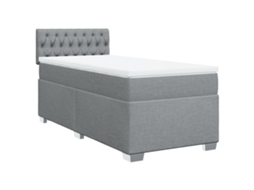 Box Spring Bed, Box Spring Beds Vidaxl Cinzeto Tecido (90 X 200 Cm)