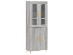 Highboard, Highboards Vidaxl Cinzeto Madeira Processada (n/a)