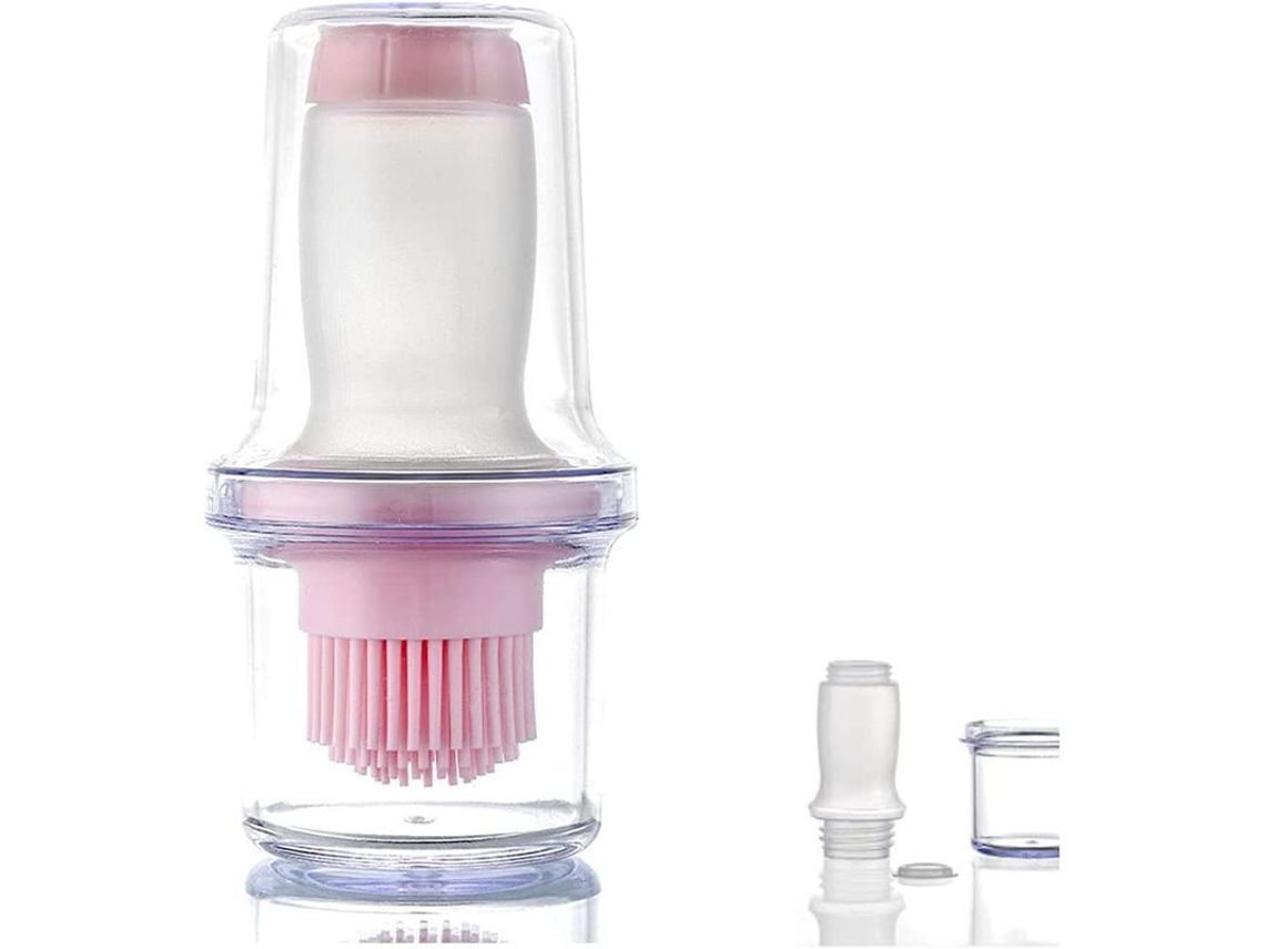 Pincel de óleo Nova Line de silicone, portátil, com garrafa | S/MARCA