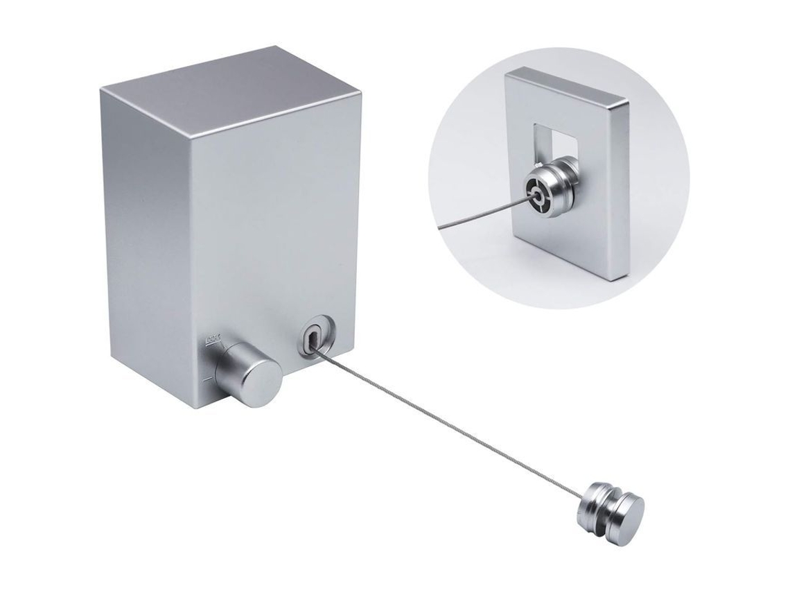 Línea De Tender Ropa Retráctil Exterior De 4.2m, Acero Inoxidable, Carga 20kg, Abs Y Aluminio, Interior/exterior
