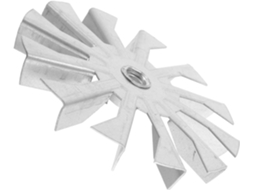 Rotor de Ventilador Axial Alto Desempenho, Fabricado em Ferro Galvanizado, 120 Mm, para Torres CHABERLU
