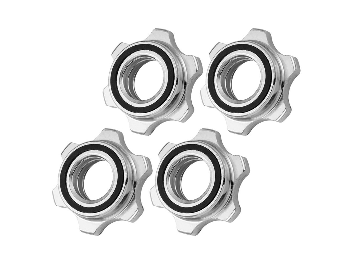 4 Porcas Antiderrapantes De Ferro Fundido Para Barra, Peças De Travamento Duplo Para Barra