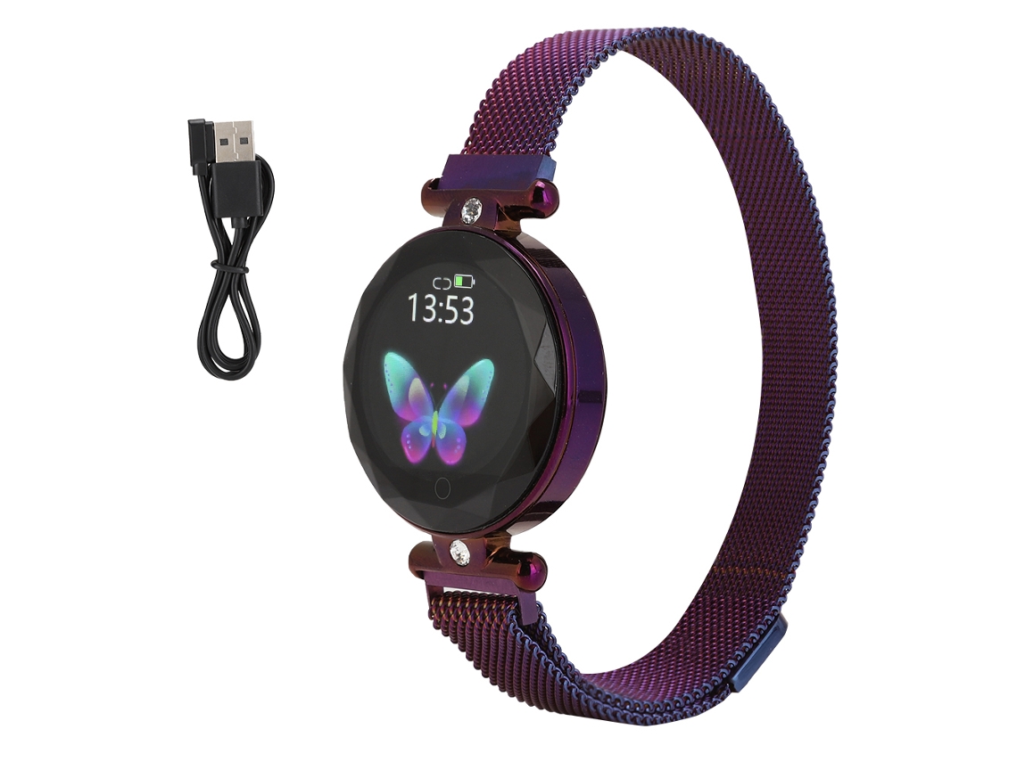 Pulseira Feminina S886 com monitoramento de fitness e saúde EOOCOO