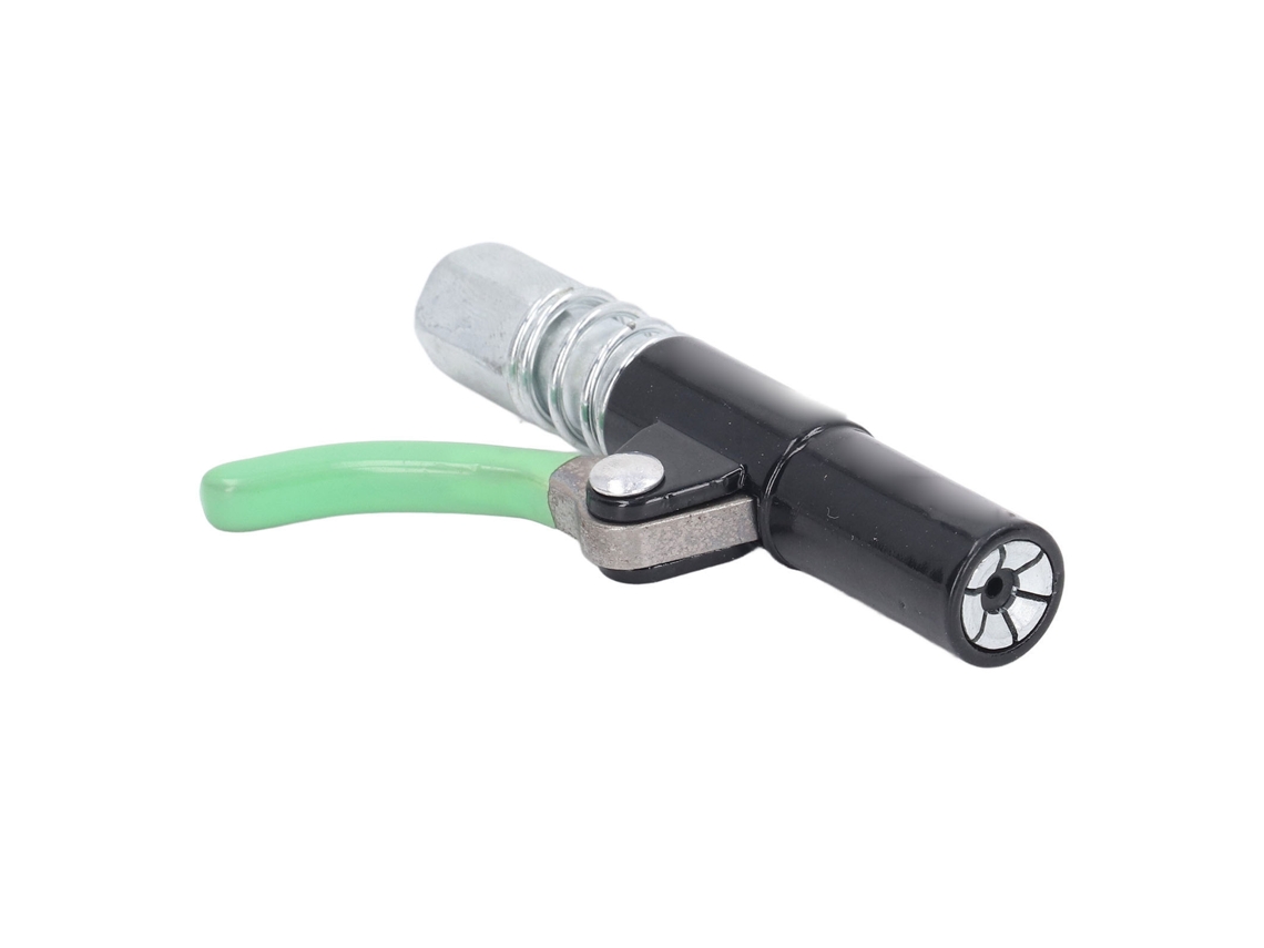 Conector de pistola de graxa com alavanca única para bico de enchimento de lubrificação de alta pressão.