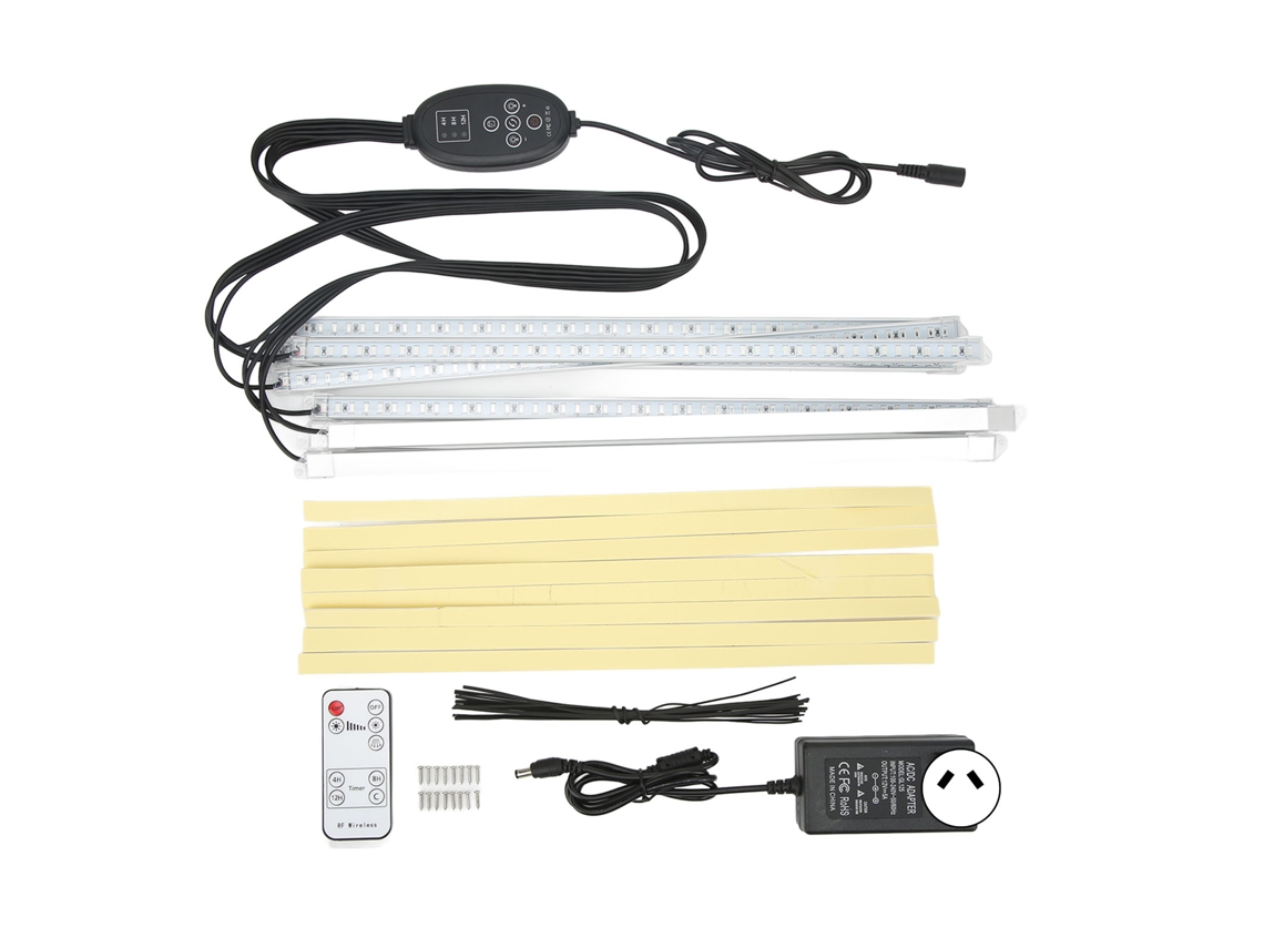 Luz LED de Crescimento Primerox 8 tiras rígidas com timer e dimmer luz vermelha azul (plug AU)