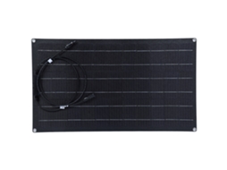 Painel solar flexível de 50 W e 18 V, que oferece flexibilidade, capacidade de carregamento, leveza e portabilidade.