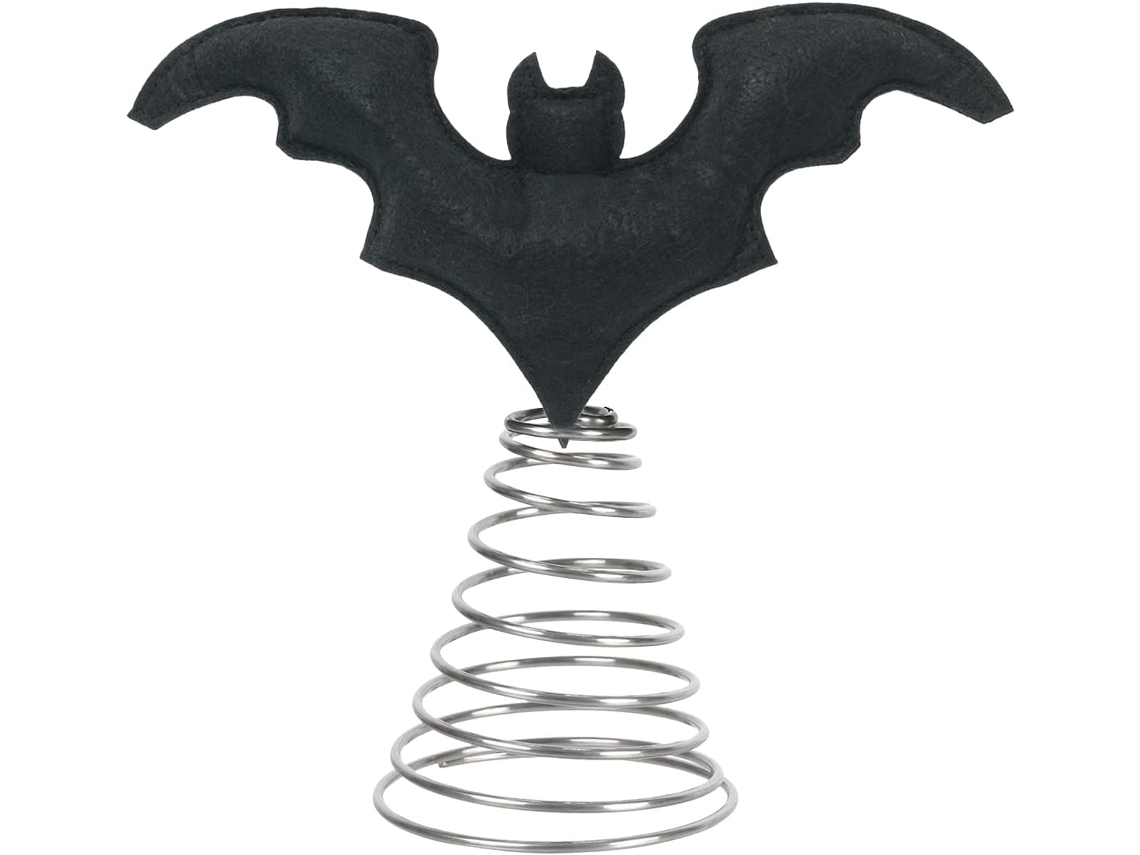 Enfeite De Árvore De Halloween: Morcego Decorativo Com Base De Mola |