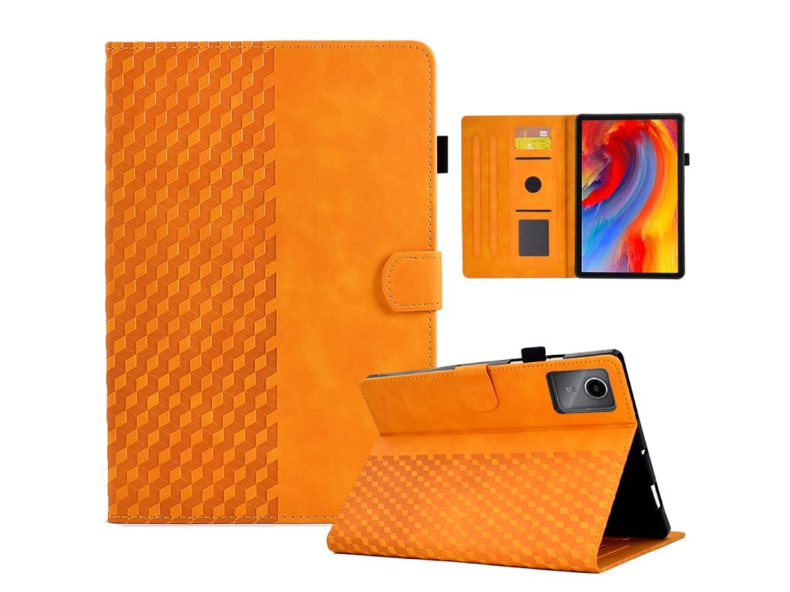 Capa Protetora Halinuia Para Lenovo Xiaoxin Pad 12.1 2025 Estojo De Couro Com Relevo De Losangos